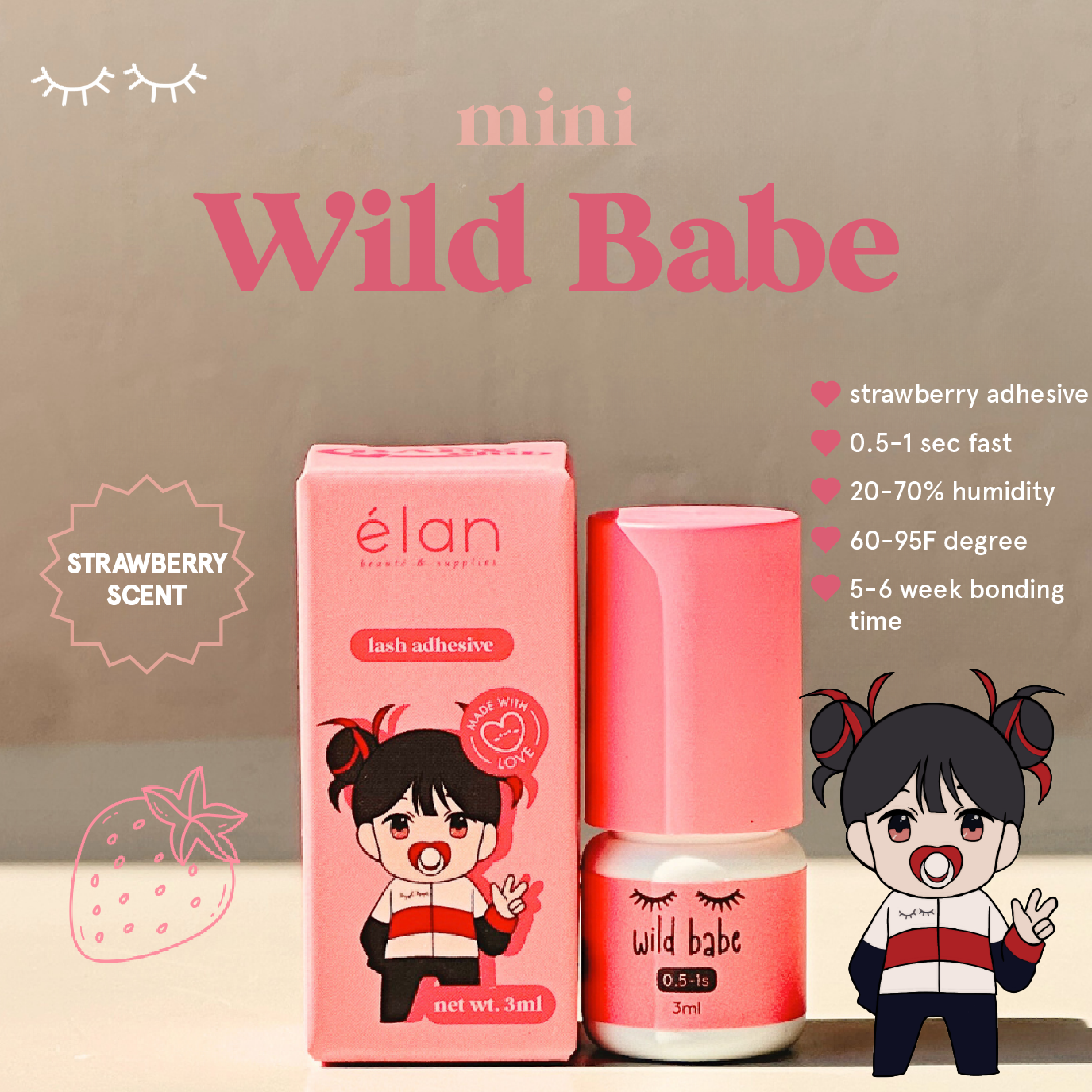 MINI boss babe adhesive