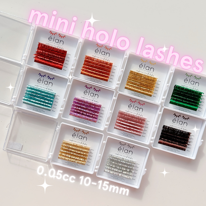 mini holo tinsel lashes