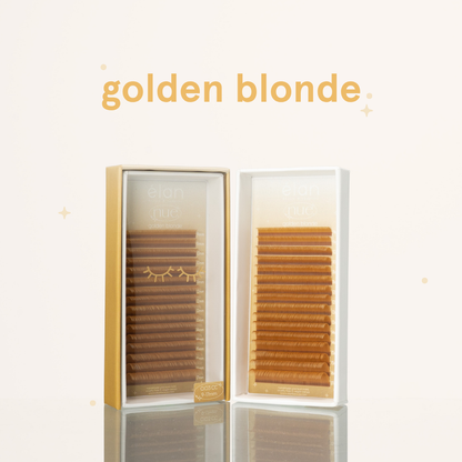 the NUE collection shade-matching color lashes