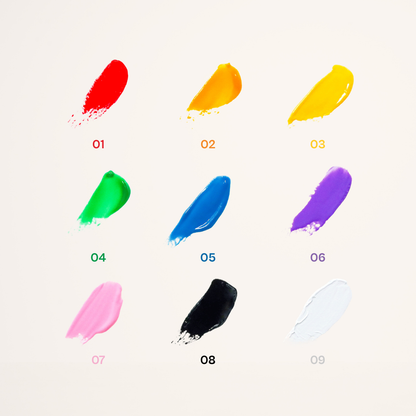 rainbow cream gel palette