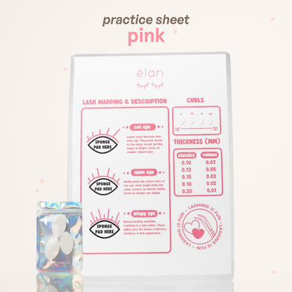 lash educator lash practice sheet