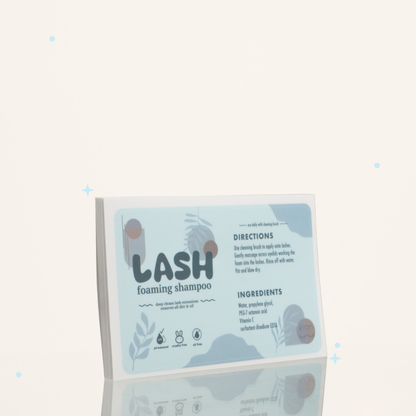 lash shampoo LABELS (pack of 25)