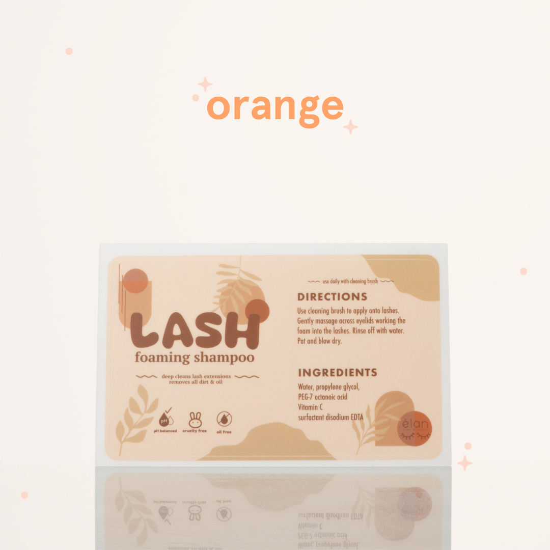 lash shampoo LABELS (pack of 25)