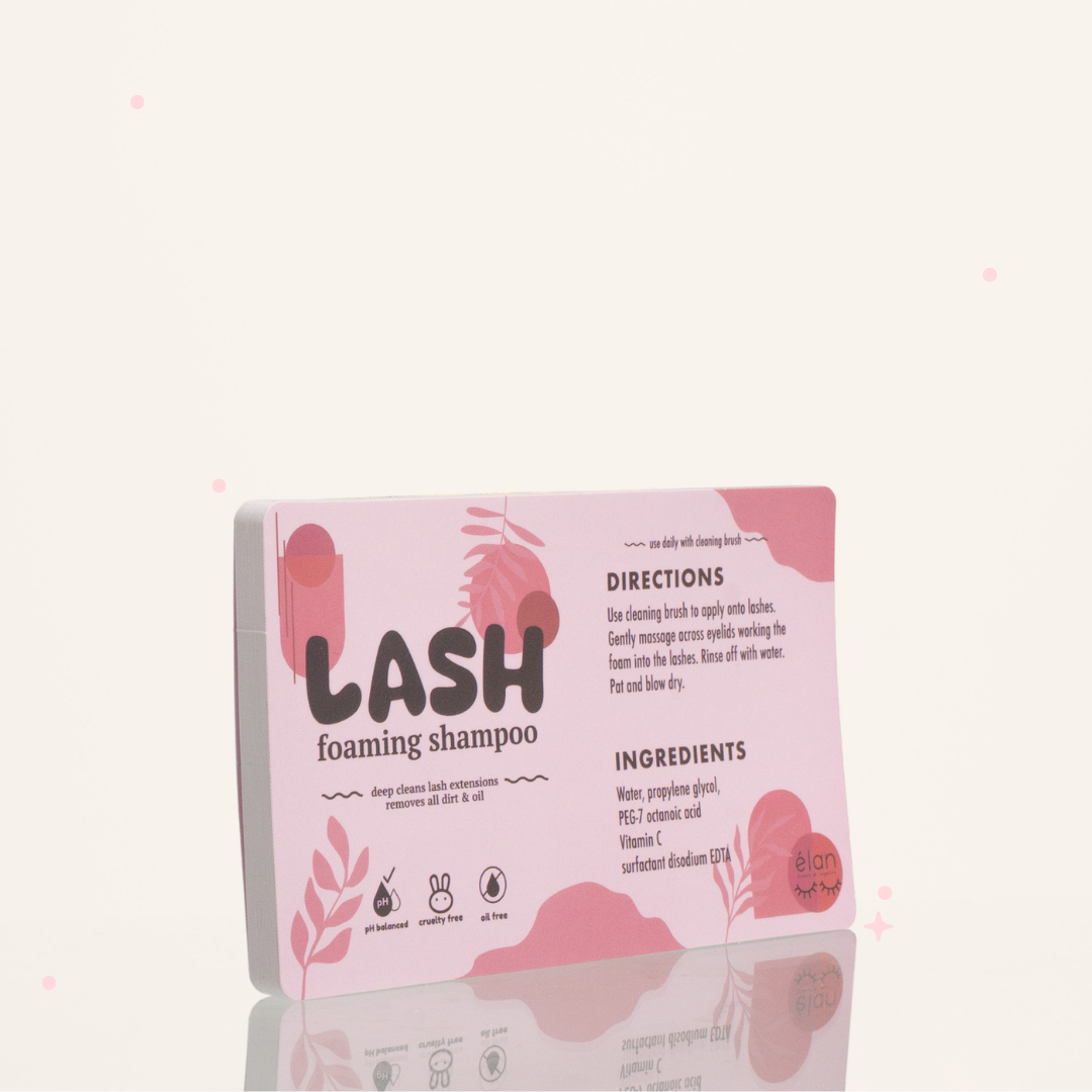 lash shampoo LABELS (pack of 25)
