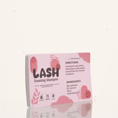 lash shampoo LABELS (pack of 25)