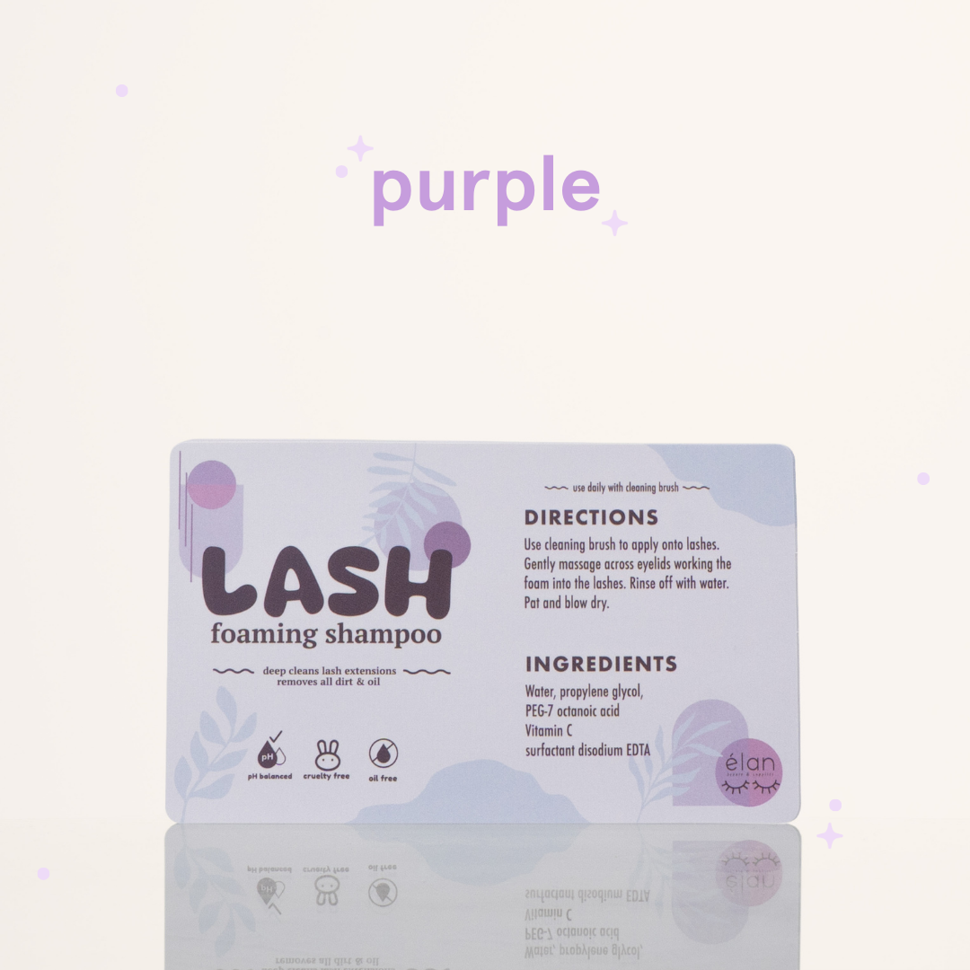 lash shampoo LABELS (pack of 25)