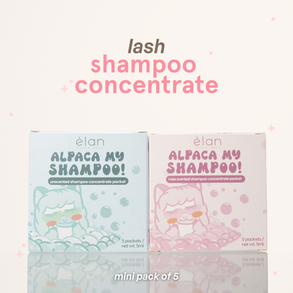 lash shampoo concentrate MINI PACKETS