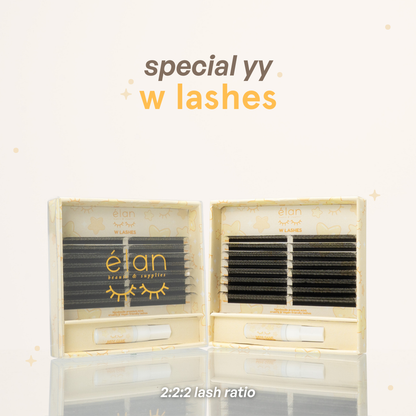 special YY lashes (fairy, W, clover)