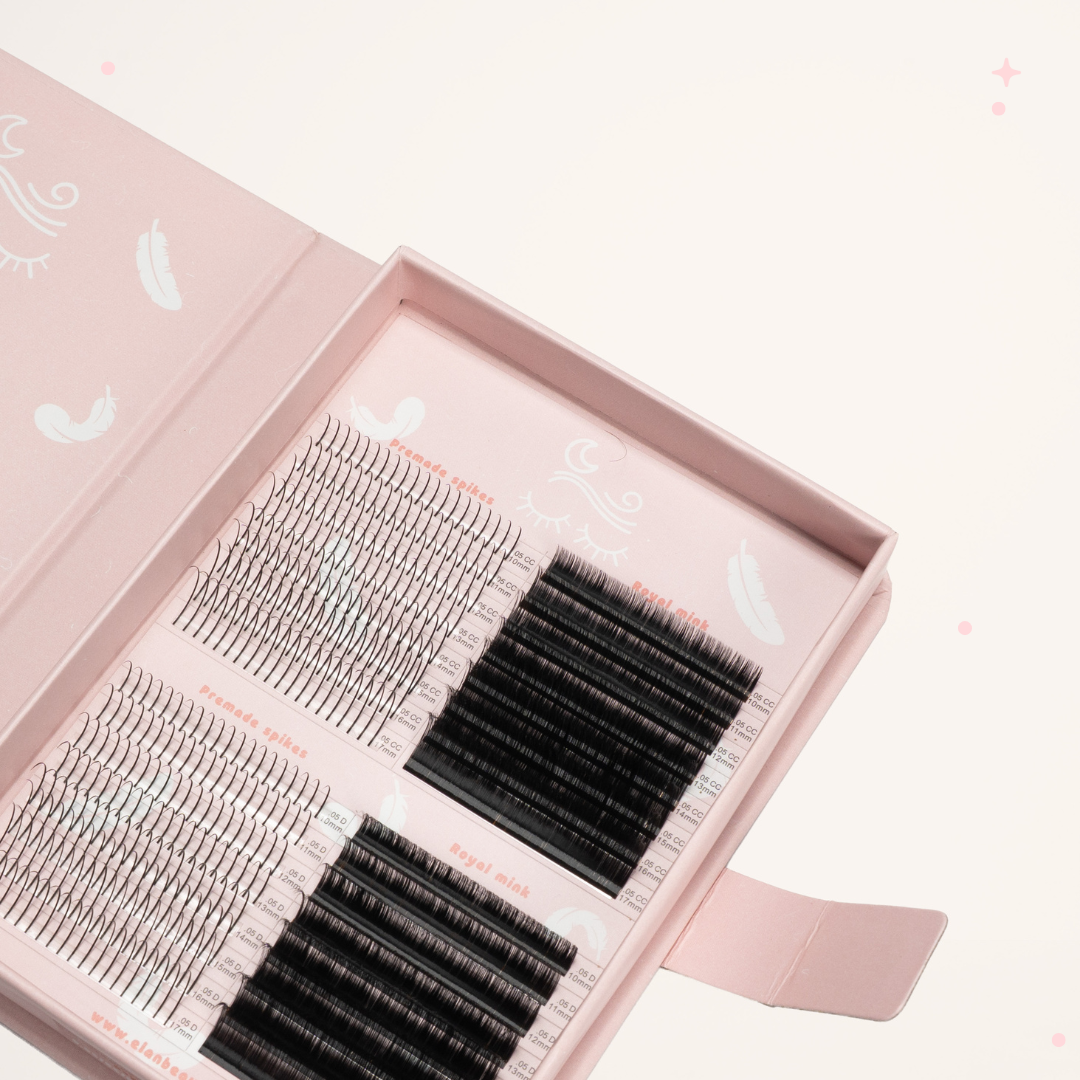 WISPY DIARIES 0.05 premade spikes + royal mink lashes