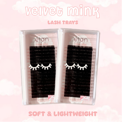 0.03 VELVET MINK lash trays ☁️