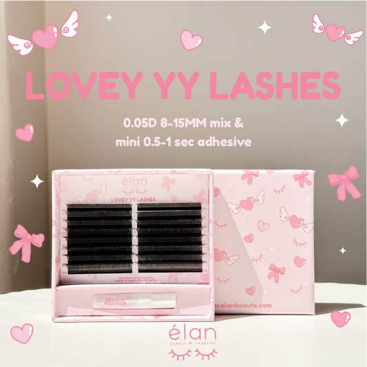 lovey YY lashes (+1 mini adhesive)