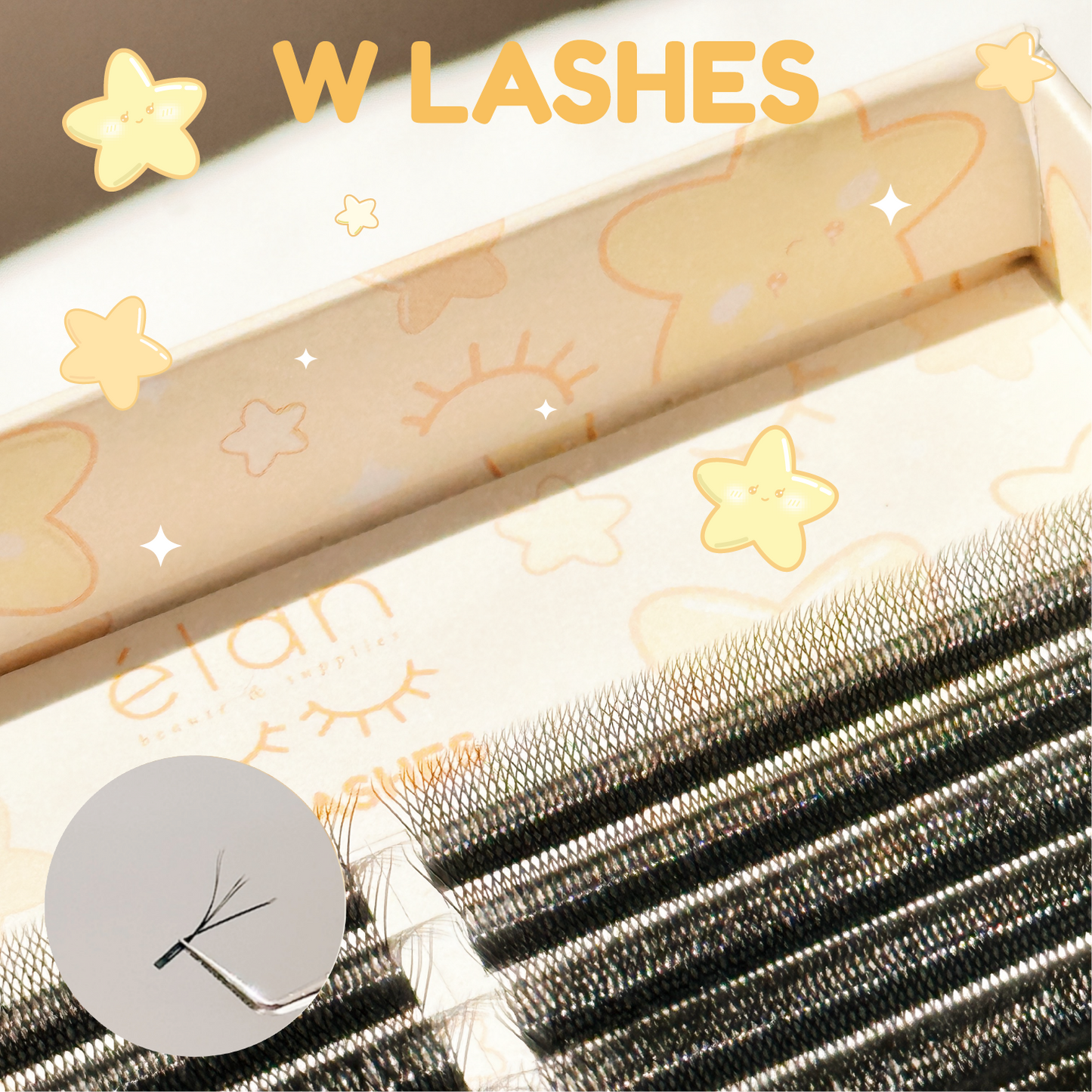 special YY lashes (fairy, W, clover)