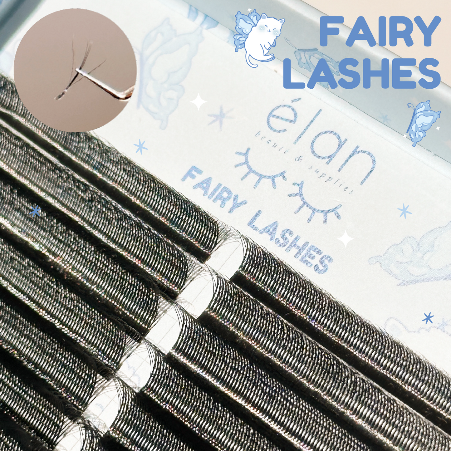 special YY lashes (fairy, W, clover)