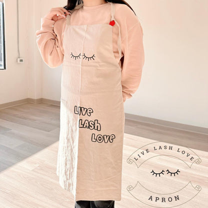 premium LIVE LASH LOVE apron