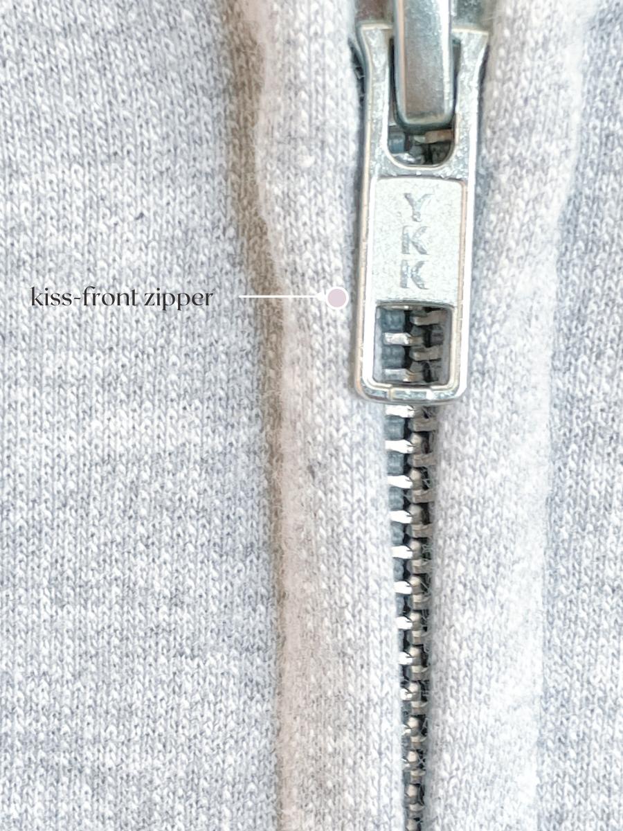LASH EMBROIDERED ZIP UP hoodie