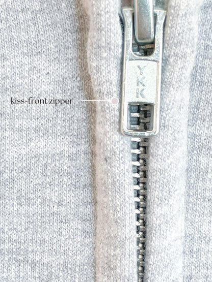 LASH EMBROIDERED ZIP UP hoodie